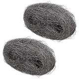 100g Wire Wool Steel Wire Mini Wool Pads For Rust & Fine Sanding (2 Pack) TE359