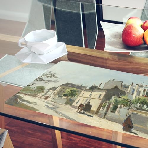 Napperons souples grand format pour stopper les rayures de table lot de 4 sets liège - 6