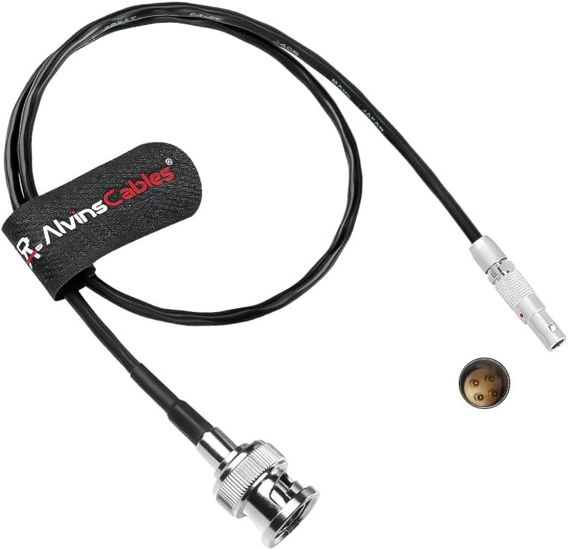 Alvin's Cables Teradek RT Run Stop Cable for Phantom 4K Gold Camera, 4 Pin to BNC RS Cable for Teradek RT Latitude MDR Receiver, 40CM| 15.7inches