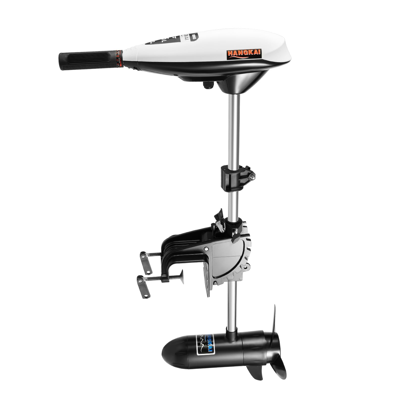 Motor fueraborda eléctrico de 65 lbs 12 V, plegable para ahorrar espacio, motor de barco portátil para botes hinchables, botes de pesca, kayak y pequeñas embarcaciones