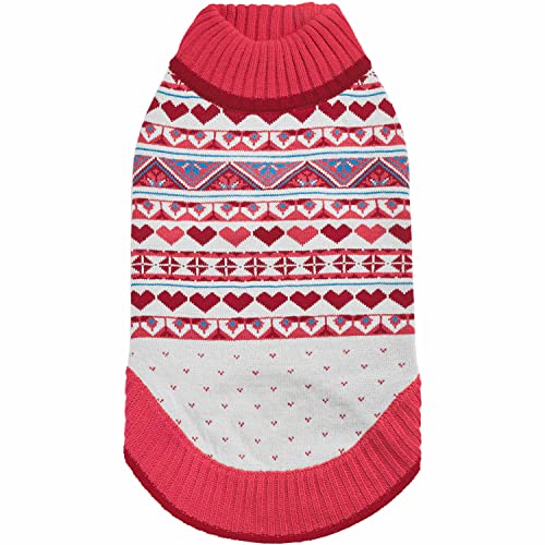 Pull pour chien au motif cœur idéal pour les balades d'hiver - 4