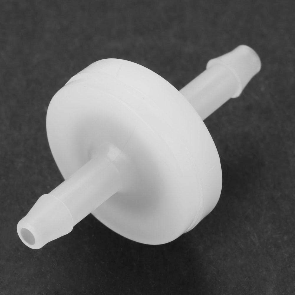 ThsGivingStore 2 Stück 1/4 Zoll PVDF Rückschlagventil, Mikromembran-Rückschlagventil für Kraftstoff, Gas, Flüssigkeit, Luft, Kunststoff Wasserstops