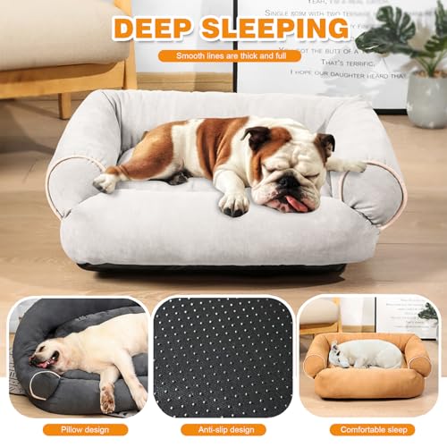 PETCUTE Cama Ortopédica para Gatos y Perros Pequeños, Lavable de Espuma Viscoelástica, Sofá Súper Cómodo Con Fondo Antideslizante, Cojín para Mascotas - imagen 4