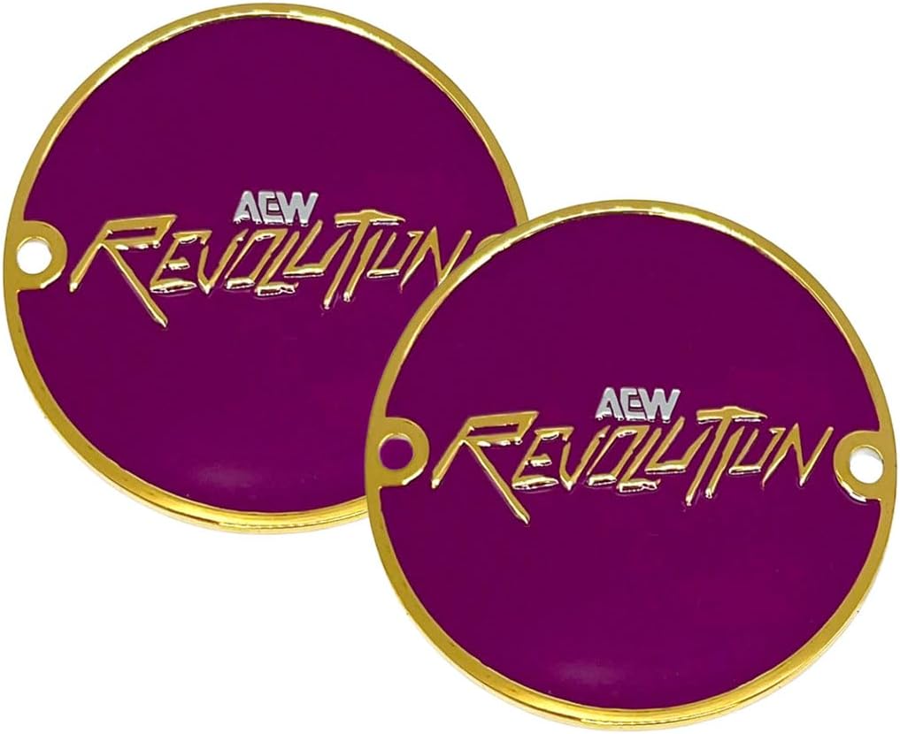 AEW Revolution Commemorative Championship Replica Side Plate Box Set