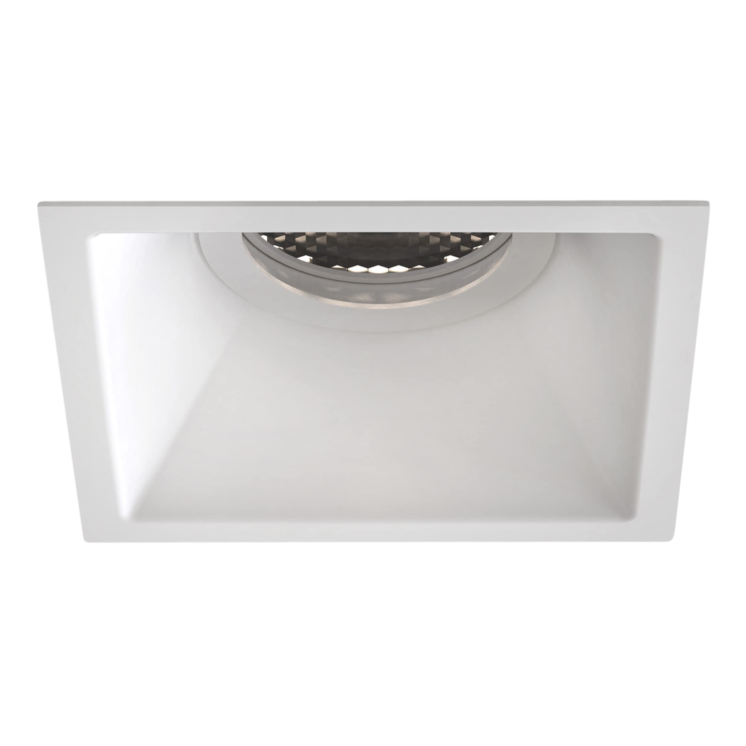 Astro Minima Slimline Square Fixed Fire-Rated Ip65 Bathroom Downlight - Ip65 Rated - (Matt ), Gu10 Led Lamp, Designed In Britain - 1249038-3 Year White