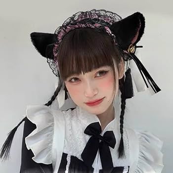 未使用美品プトマヨputomayo猫耳カチューシャ十字架ゴスロリレースメイド ゆめかわ♡猫耳ヘッドドレス付き十字架メイド服 kos8 | ゆめかわ