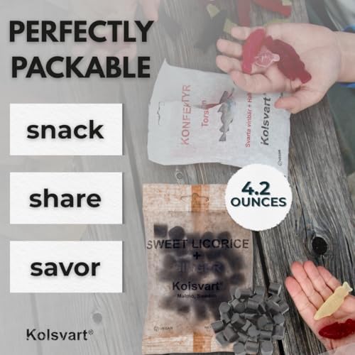 KOLSVART Swedish Candy, Roding, Sweet & Ginger Licorice 4.2 oz - image 3