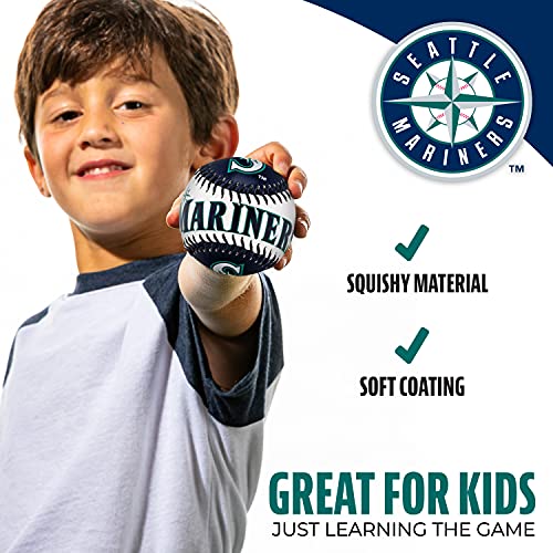 Image of Franklin Sports MLB Team Soft Baseballs - Team Logo - Fan Shop Toy Baseball for Kids - Decoration for Desks and Office