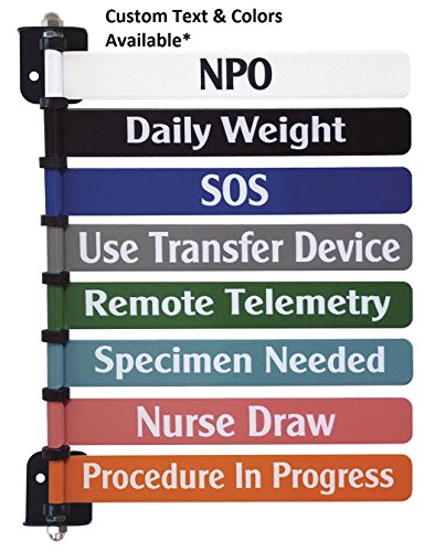 Medical Exam Room Status & Signal Flag, 8" 8 Flag System #TOP1
