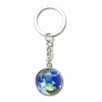 Solar System Planet Earth keychain for Women Men Globe Glow Keychain for Teen Girls Boys Cute Cartoon Car Keychain Accessories Aesthetic Keychains for Car Keys Backpack Mom Son Dad Gifts for Birthday