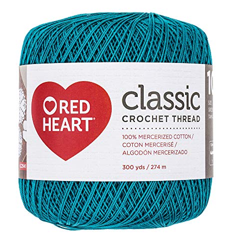 Red Heart Classic Crochet Thread, Peacock #TOP2