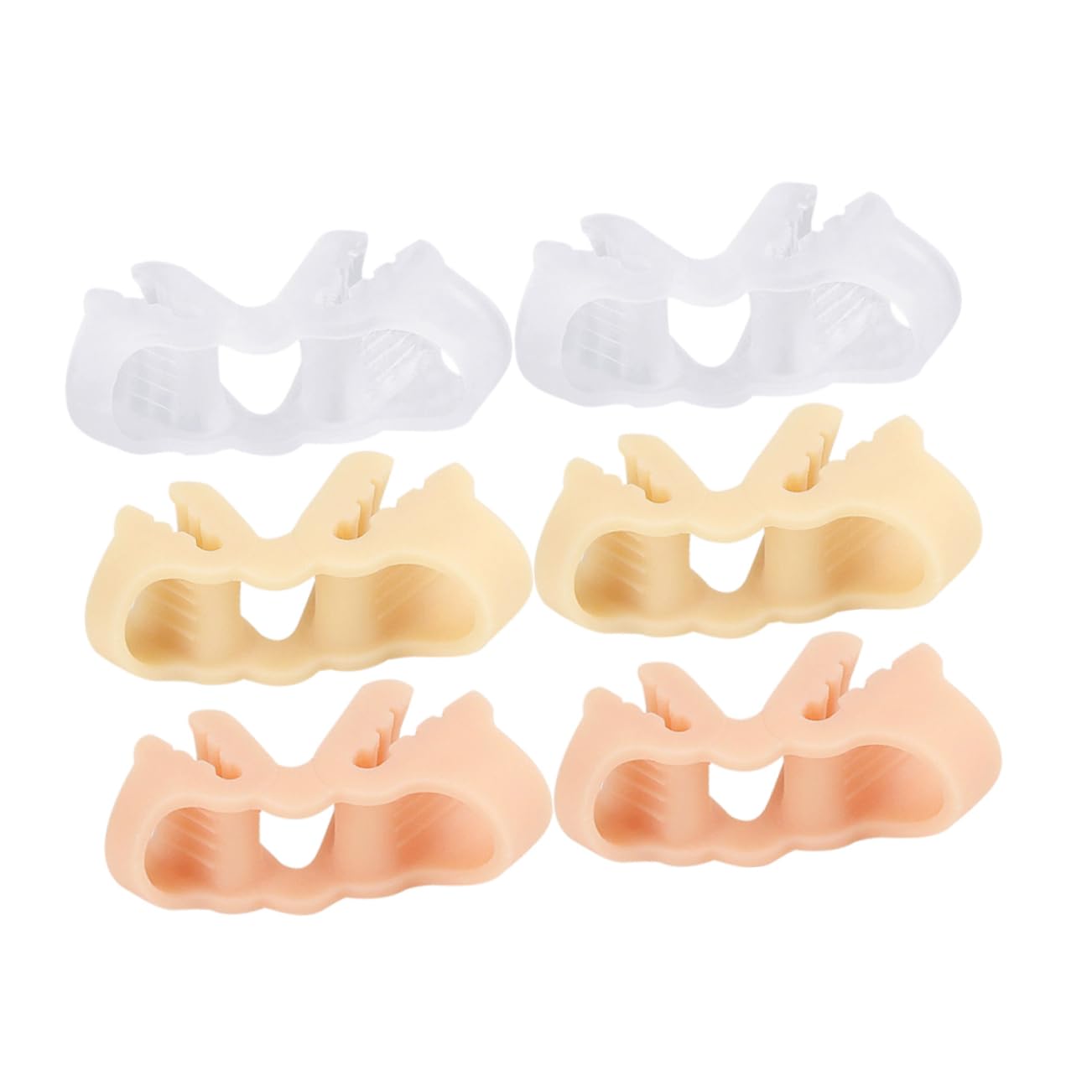 SHERCHPRY Silicone Toe Separators for Women 3 Pack Toe Spacer for Bunions Bulk Comfortable