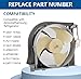 DA97-15765A Original (OEM) Refrigerator Condenser Fan Assembly Compatible with Samsung, Replaces DA97-15765C, DA97-12842A, PS11733650, DA31-00340A, AP6001015, AP5965200, PS11718224, EAP11718224.