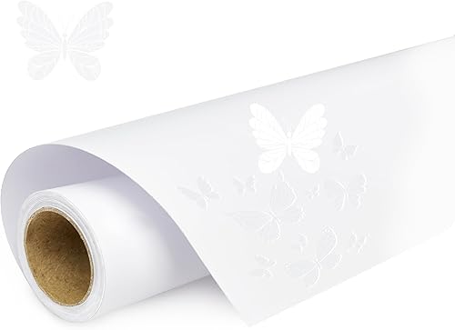 White Vinyl, Matte White Permanent Vinyl -12" x 11 FT for Cutting Machine, Party Decoration, Car Decal, Signs, Scrapbooking