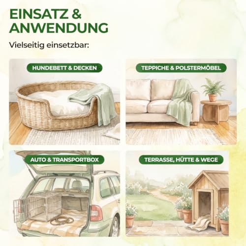 GREEN GUARDIA Flohspray für Hunde – Sofortschutz gegen Flöhe, 500 ml