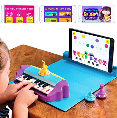 Plugo Tunes by PlayShifu - Piano Learning Kit | Musical STEAM Toy for Ages 4-10 - Music Instruments Gift for Boys & Girls (Works with iPads, iPhones, Samsung tabs Phones, Kindle Fire)