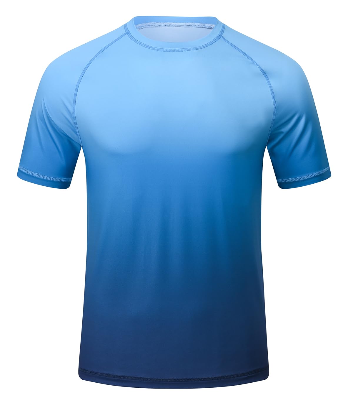 Huayuzh UV Shirt Herren Rashguard T-Shirt UPF 50+ Schnelltrocknend Leicht Atmungsaktiv für Schwimmen Surfen Wandern
