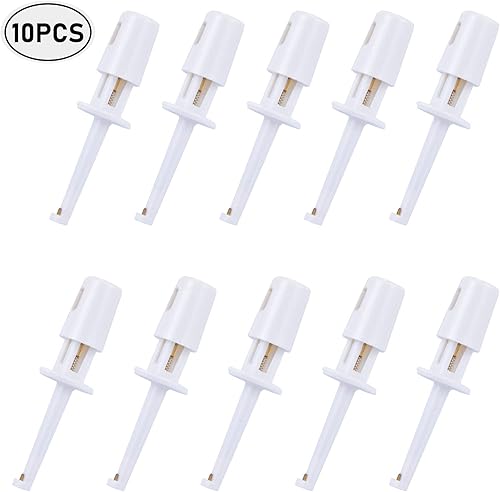 Miniatura 7 de Alwonder Alicates Hackle para atar moscas, 10 unidades, 8 colores, alicates de gancho de mosca, ganchos de punta larga de plástico, herramienta de