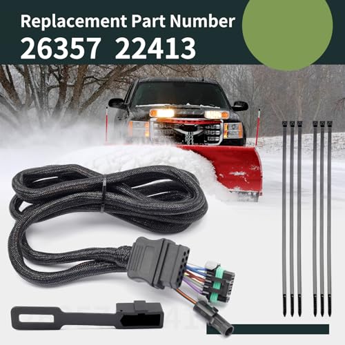 ALLCSM Upgraded 26357 22413 11 Pin Vehicle Side Light Wiring Harness with Dust Cover Replacement for Western for Fisher for Blizzard for SnowEx Plows 11-Pin Snow Plow by ALLCSM - Image 3