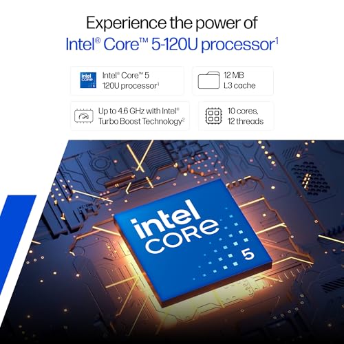 Image of HP 14, Intel Core 5-120U (16GB DDR4, 512GB SSD), FHD, Micro -Edge, Anti-Glare, 14'' /35.6cm, Win11, M365* Office24, Silver, 1.41kg, ep0385tu, FHD Camera, Iris Xe Graphics, Backlit Laptop