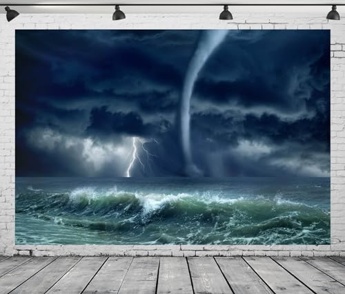 Fond photo orage et ciel gris pour ambiance Halloween et shooting horror