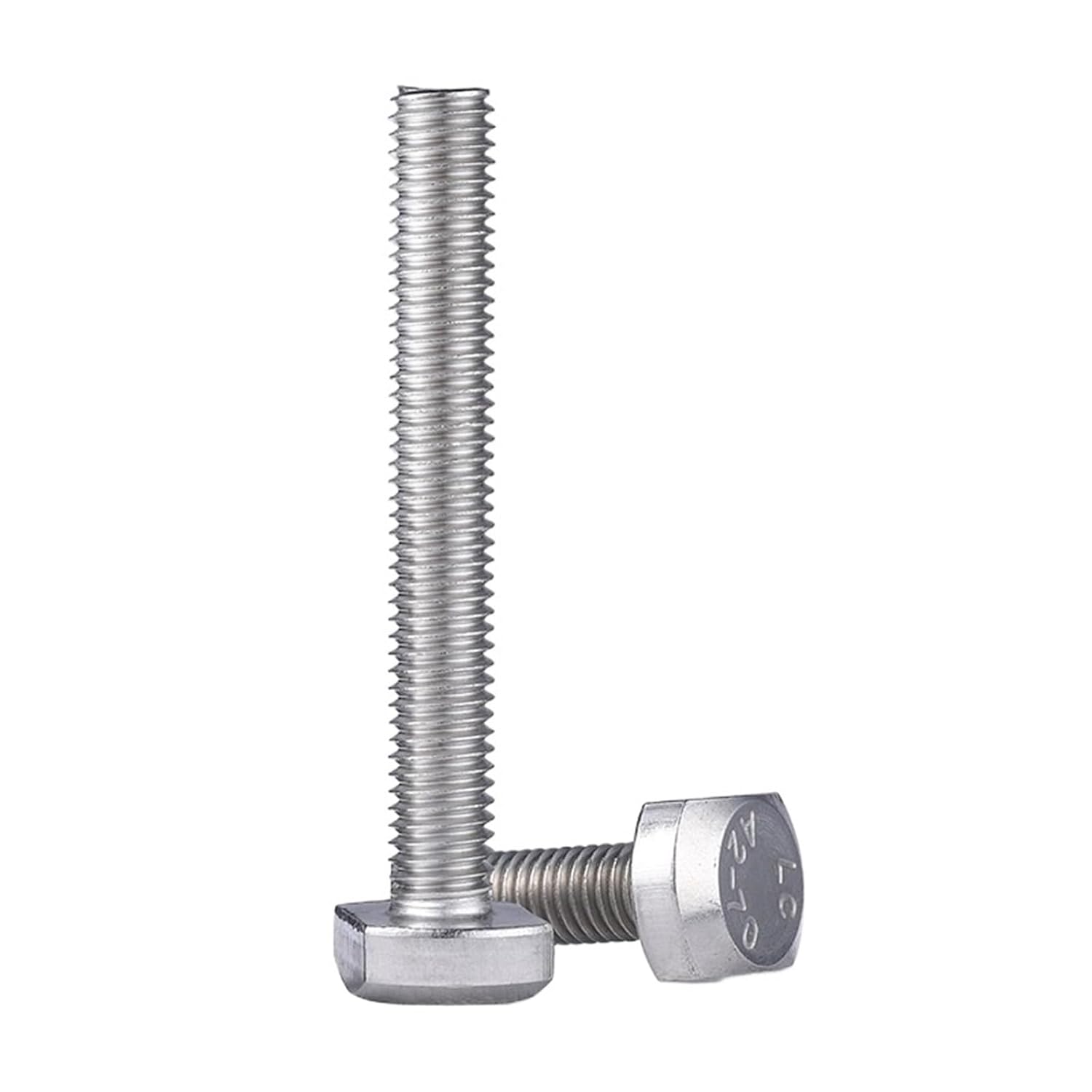 CHATROOM 1/2pcs M6 M8 M10 M12 304 Stainless Steel T Shape Bolts (Size : M12-1pcs, Color : 55mm)