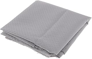 Bonarty 1 Yard Antislip Non Slip Fabric & Rubber Dot Sewing Material for Shoes Rug - Gray