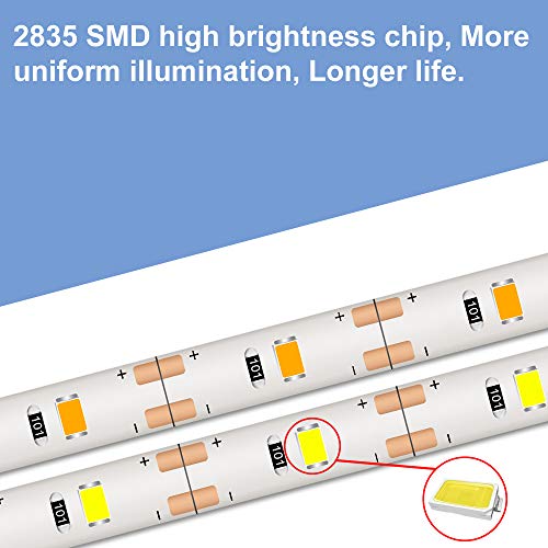 Tira LED USB 100 cm luz cálida 3000K flexible miniatura 5