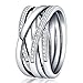 KUNSIR 925 Sterling Silber Ringe für Damen Liebesknoten Ringe Finger Federringe Schmuck Geschenke gekreuzte Ringe für Frauen mit Zirkonia Größe Liebes Geschenk günstig Kaufen-KUNSIR 925 Sterling Silber Ringe für Damen Liebesknoten Ringe Finger Federringe Schmuck Geschenke gekreuzte Ringe für Frauen mit Zirkonia Größe