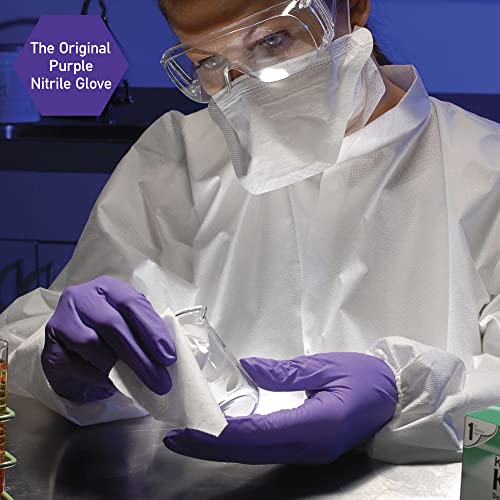 Kimtech™ Purple Nitrile-Xtra™ Exam Gloves (50601), 5.9 Mil, Ambidextrous, 12”, Small, 50 Nitrile Gloves / Box #TOP5