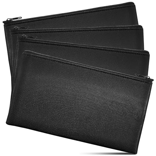 Sodsay Money Bag with Zipper 4 Pack 11x6 Inch Waterproof