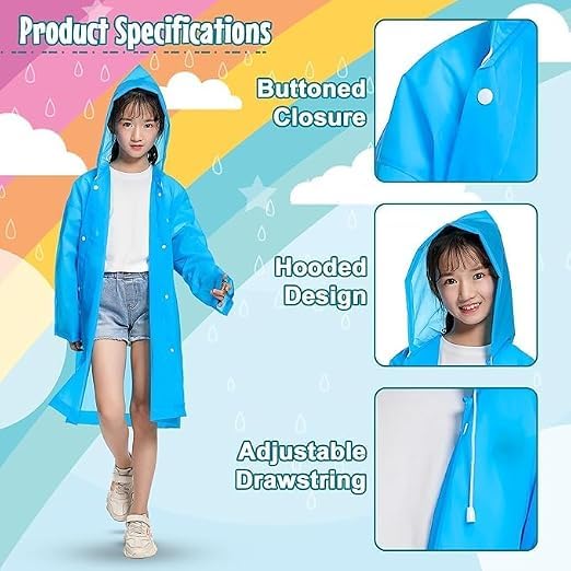 Image of VKG Boys & Girls 100% waterproof Unisex Rainwear /Raincoat for kids PO1
