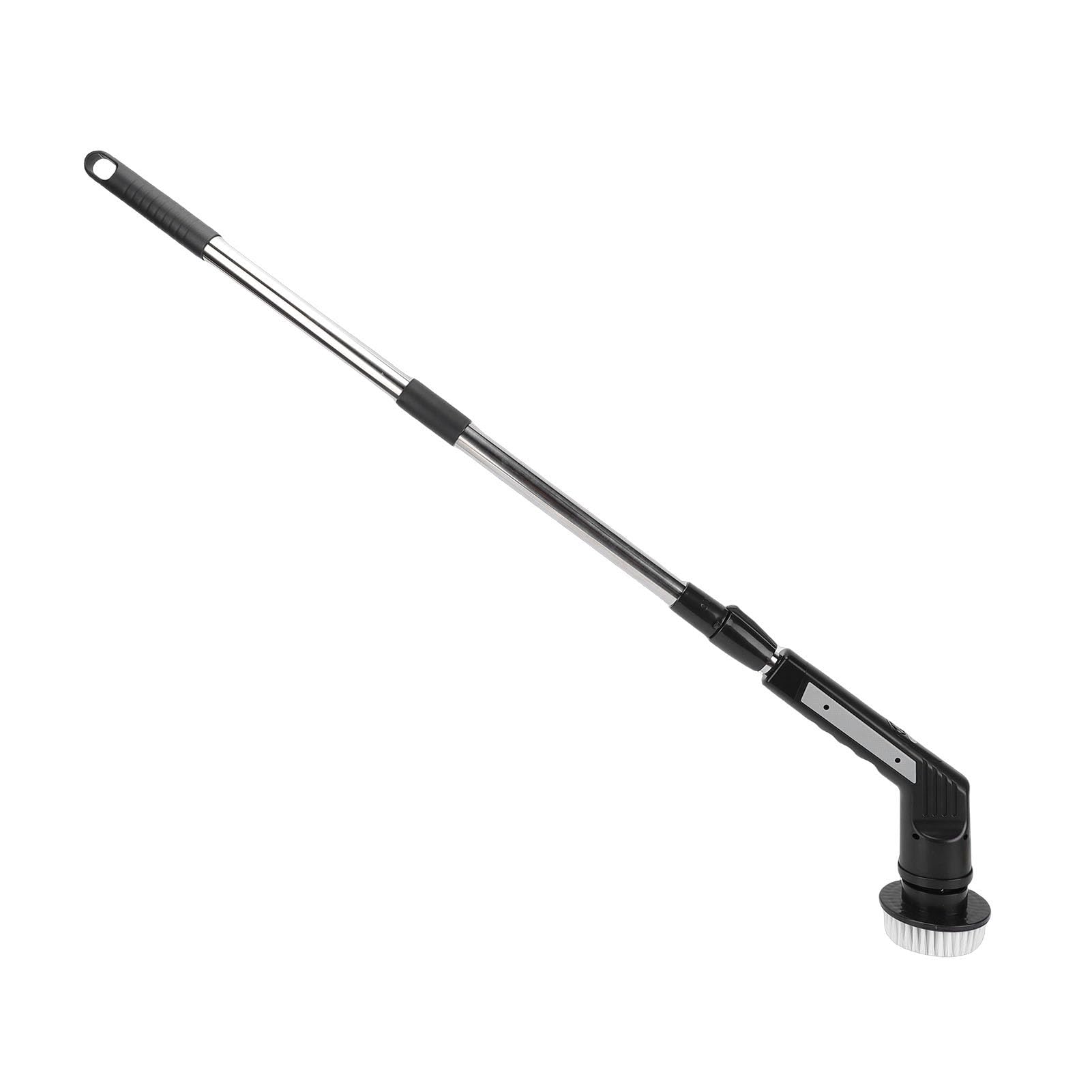 Limpiador de Ducha Potente, Cepillo Eléctrico 9 en 1 con 450 RPM para Azulejos de Baño y áreas Difíciles de Limpiar, de 50 Pulgadas de Largo (JY6016 Negro (9 Cabezales))