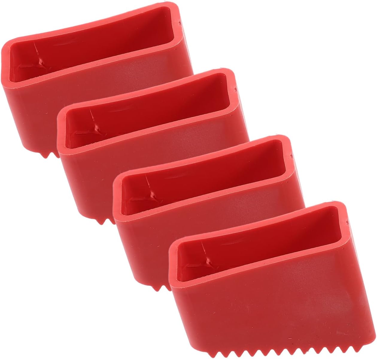 DOITOOL Non-Slip Ladder Pads 4 Pieces Ladder Foot Protective Covers Rubber Feet Replacement 2.16X1.49X0.98 Inch Anti-Skid Feet for Household Accessories