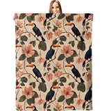 dhakalrlde Toucan and Floral Blanket