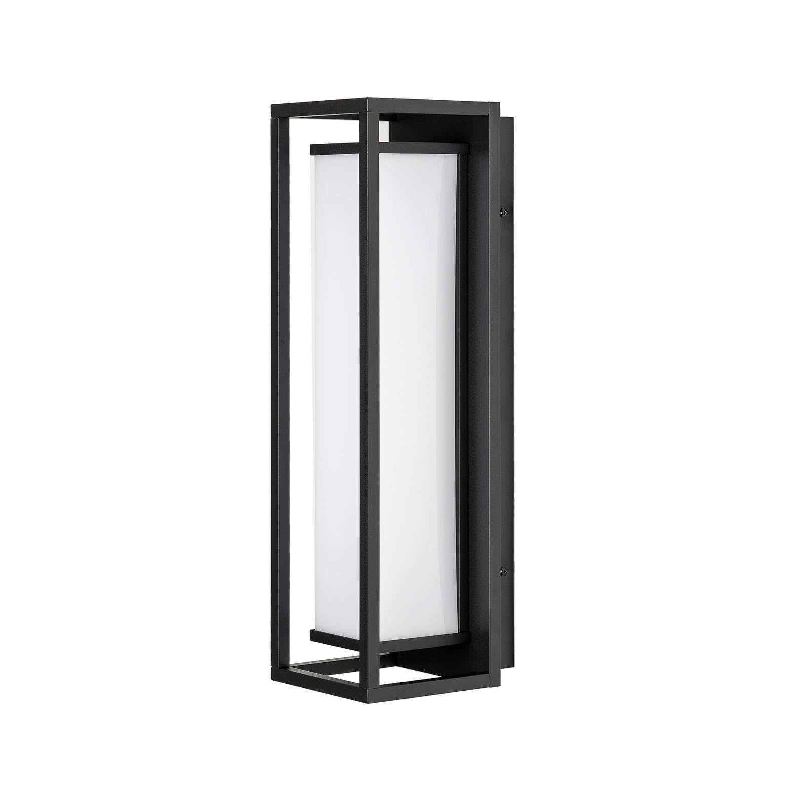 Lucande LED Outdoor Wall Light Banetti (Modern) in Black Made of Aluminium (1 Light Source,) from wall lamp for Exterior/Interior Walls, House Terrace und Balcony