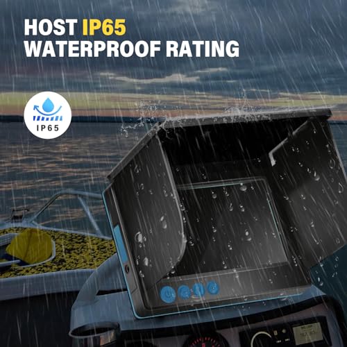 Image of Portable Underwater Fishing Camera 1000TVL Pixels High-Definition 4.3-inch IPS Screen Display Fish Finder with 5000mAH Rechargeable Battery for Ice Lake Sea Boat Kayak Fishing. (5.0-inch)