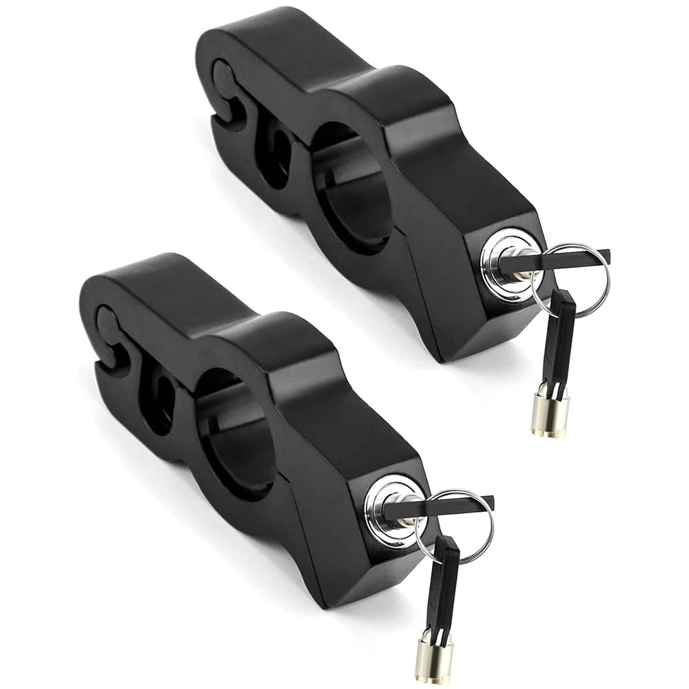 Candado Moto Cerradura antirrobo Universal para Manillar de Motocicleta: operación con un Solo Toque y Almohadillas de Goma Ajustables Candado Moto Disco