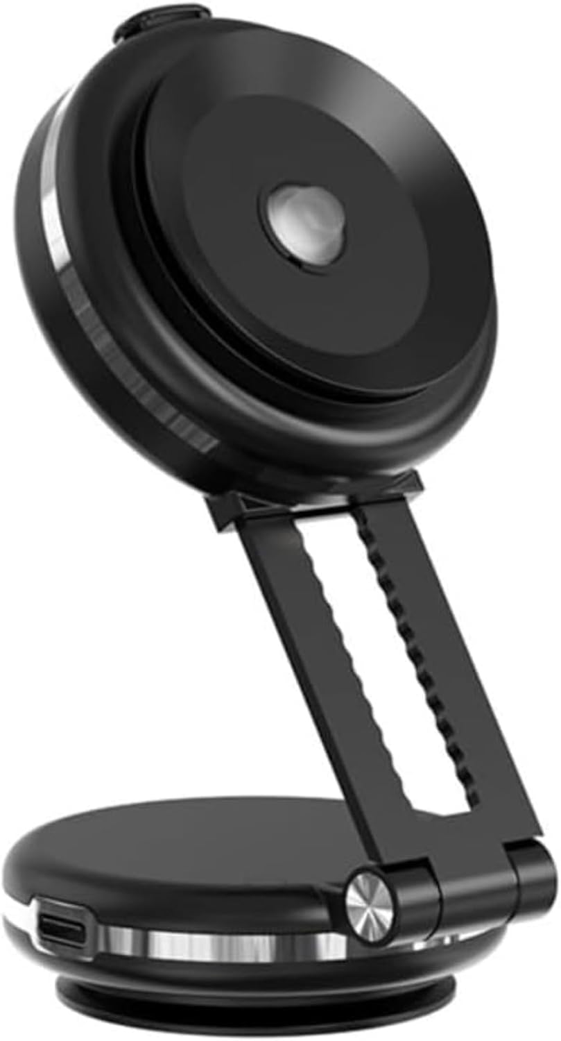 Siuhuig 【新型「真空」スマホホルダー 車】 車載携帯電話ホルダー 超強力吸着 1秒自動折りたたみ固定！真空携帯電話ホルダー、