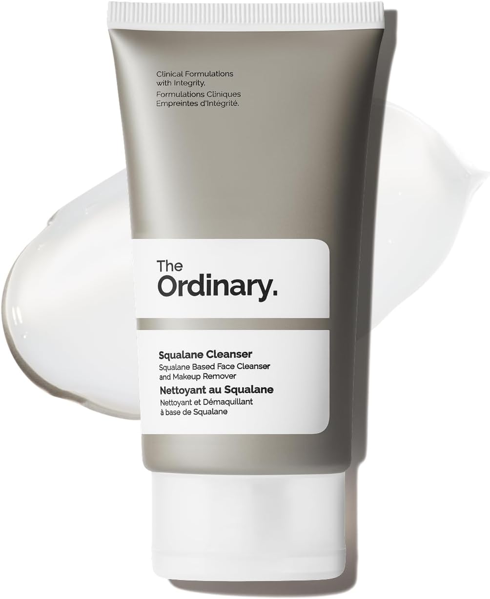 Squalane Cleanser, Hydrating Makeup Remover and Face Wash, Supports Moisture Barrier, Travel Size, 50ml