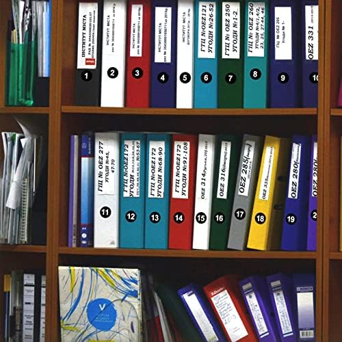 10 Sheets 1 to 50 Number Stickers Vinyl Consecutive Number Stickers Waterproof Labels for Sorting, Organizing, Storage Boxes, Lockers, Indoor& Outdoor, Office&School Supplies (Black, 1 inch)