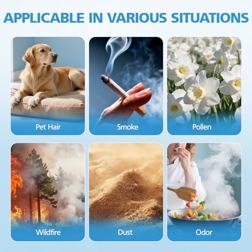 Image of 2-Pack AP100 AP102 Replacement Filter Compatible with AromaRoom AP100-A, AP100-B, AP100-C, AP102 & Core Mini Air Purifiers, 3-in-1 H13 HEPA and Activated Carbon Filter, White