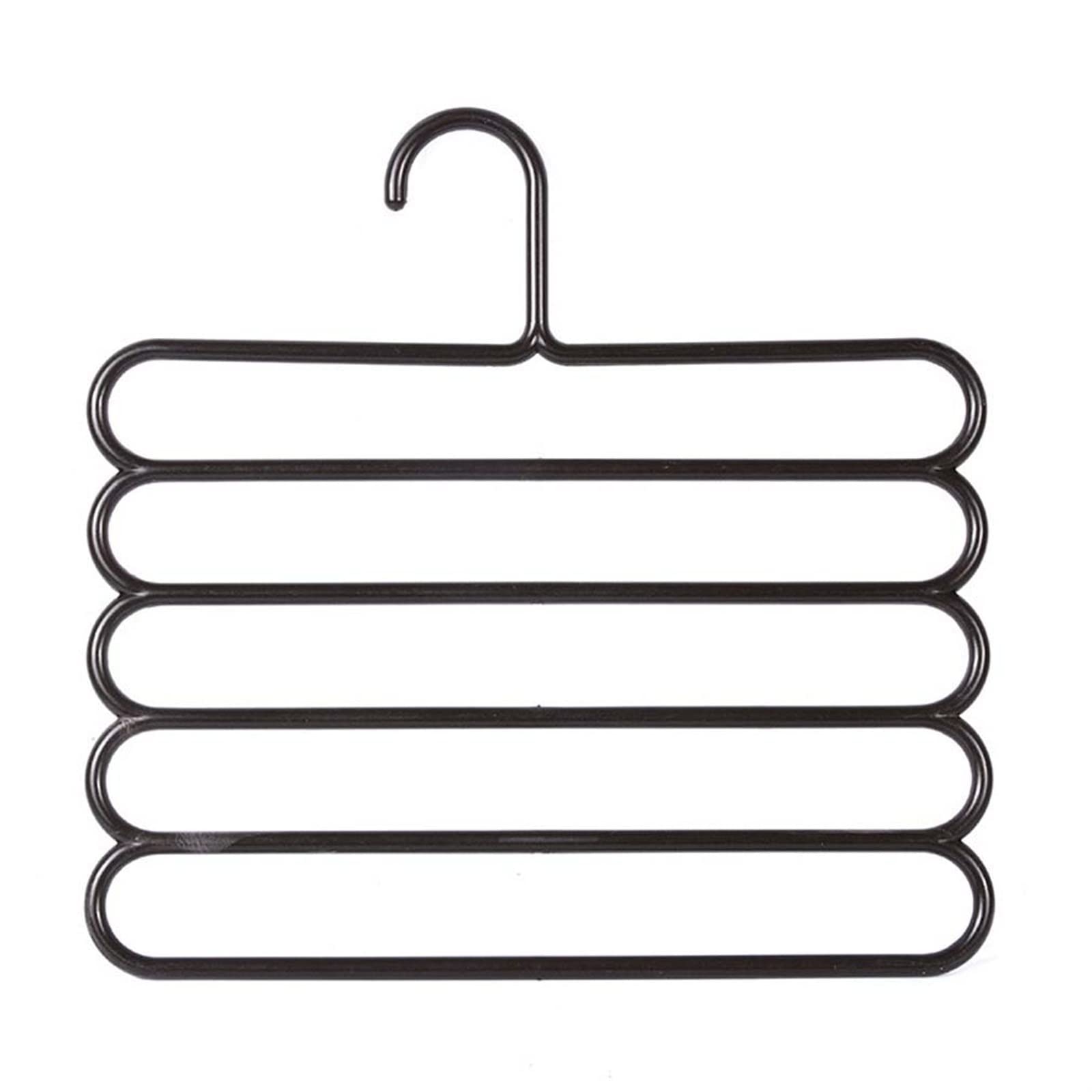 Cintre pantalon gain de place et étagère de rangement 5 couches pour dressing