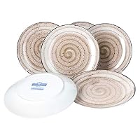 Van Well Set of 6 Campo Crème I Elegant Ceramic Dinner