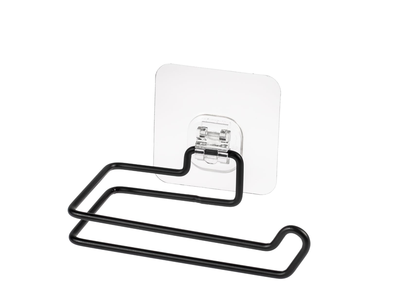 Porte rouleau en fer peint noir résistant H&H pour support mural WC durable