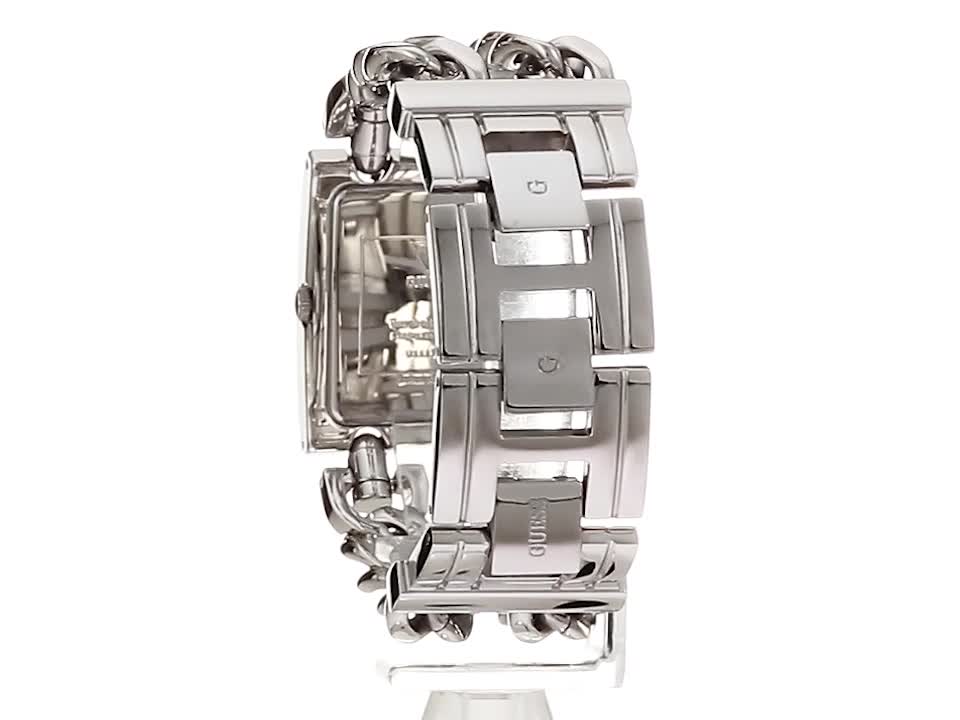 (取寄) ゲス レディース  GUESS women Tyana Silver Amazon.com: GUESS Women's Silver-Tone Multi-Chain Bracelet Watch