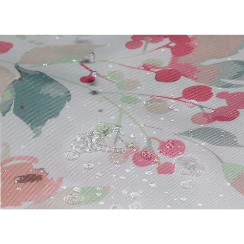 GONOVE Shower Curtain 200 x 200cm Mildew Resistant Waterproof Thicken Polyester Fabric Rose Flowers Bathroom Shower Curtain Liner Long Washable Bath Curtain with Hooks - Image 4