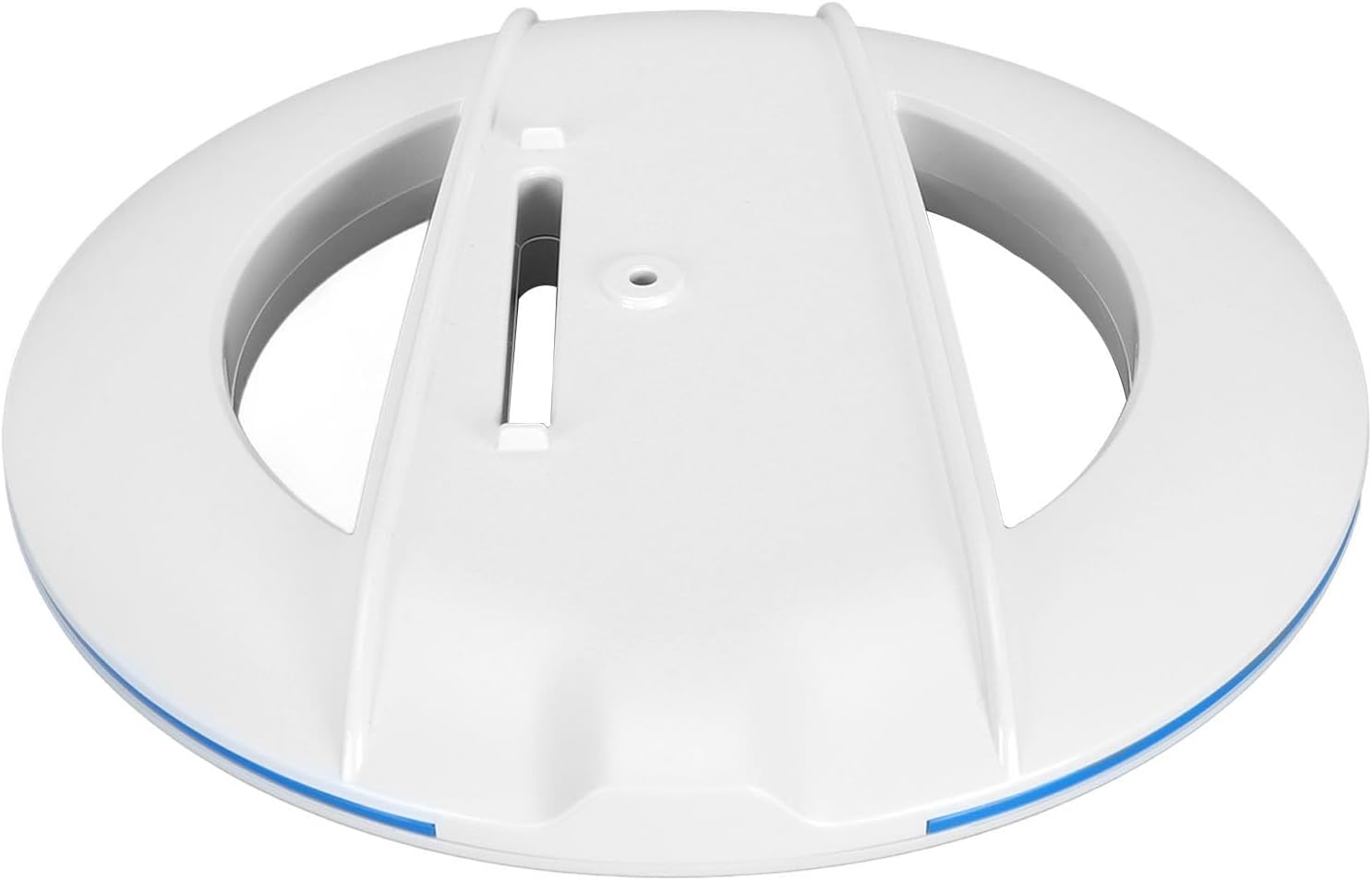 Slim Vertical Stand Base Holder with Screw, Stable Cooling Station for Better Heat Dissipation, Space Saving Design for Gaming Setup, White Color