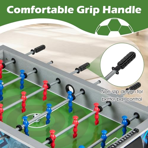 Giantexfoosballtable375foosballtableadultsizewith2ballssmoothhandleadjustableleglevelerrealisticsoccerfieldsoccertablegameforkidsteenstablefootballgame Urban Country Home Decor Giantex foosball table 375 foosball table adult size with 2 balls smooth handle adjustable leg leveler realistic soccer field soccer table game for kids teens table football game urban country home decor