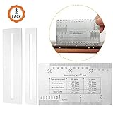 ♬ Einfach zu tragen: Guitar String Lineal ist kompakt und tragbar. Sie können es einfach in die Gitarrenbox legen, um Sicherheit zu gewährleisten und nicht verloren zu gehen. Das Lineal des Messwerkzeugs ist doppelseitig. Enthält eine Umrechnungstabelle der Saitenwirkung am 12. Bund mit einer genauen Skala zum Messen.